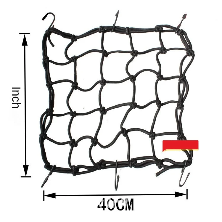 Motorcycle Luggage Net Helmet 40 * 40cm Saddlebags Fuel Tank Bag Locomotive Tail Box