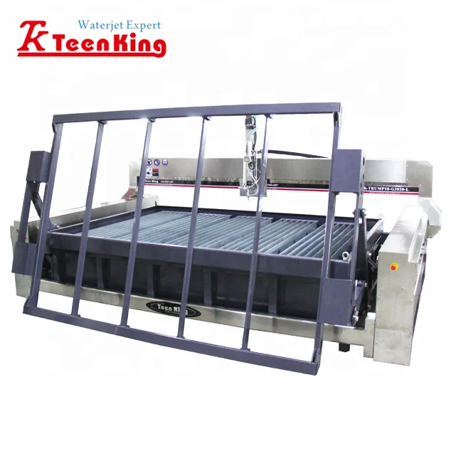 CNC Cantilever type in 3 axis waterjet cutter OR 5 axis water jet cutting machine