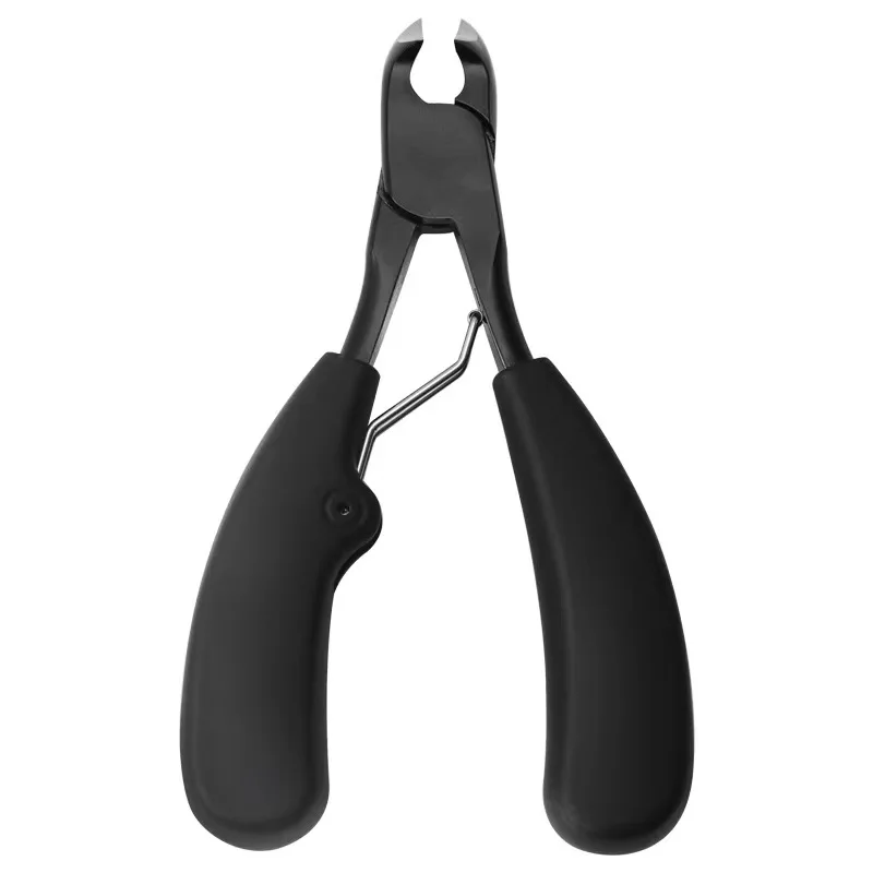 Black Toenail Clippers Stainless Steel Cuticle Nipper For Nail Salon