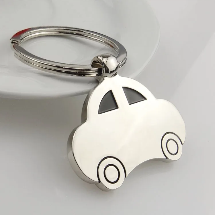Creative Gifts Auto Metal Turbo Gear Hub Pendant Brake Disc Shock Absorber Bulk Key Chain Ring Blank Metal Car Shaped Keychain
