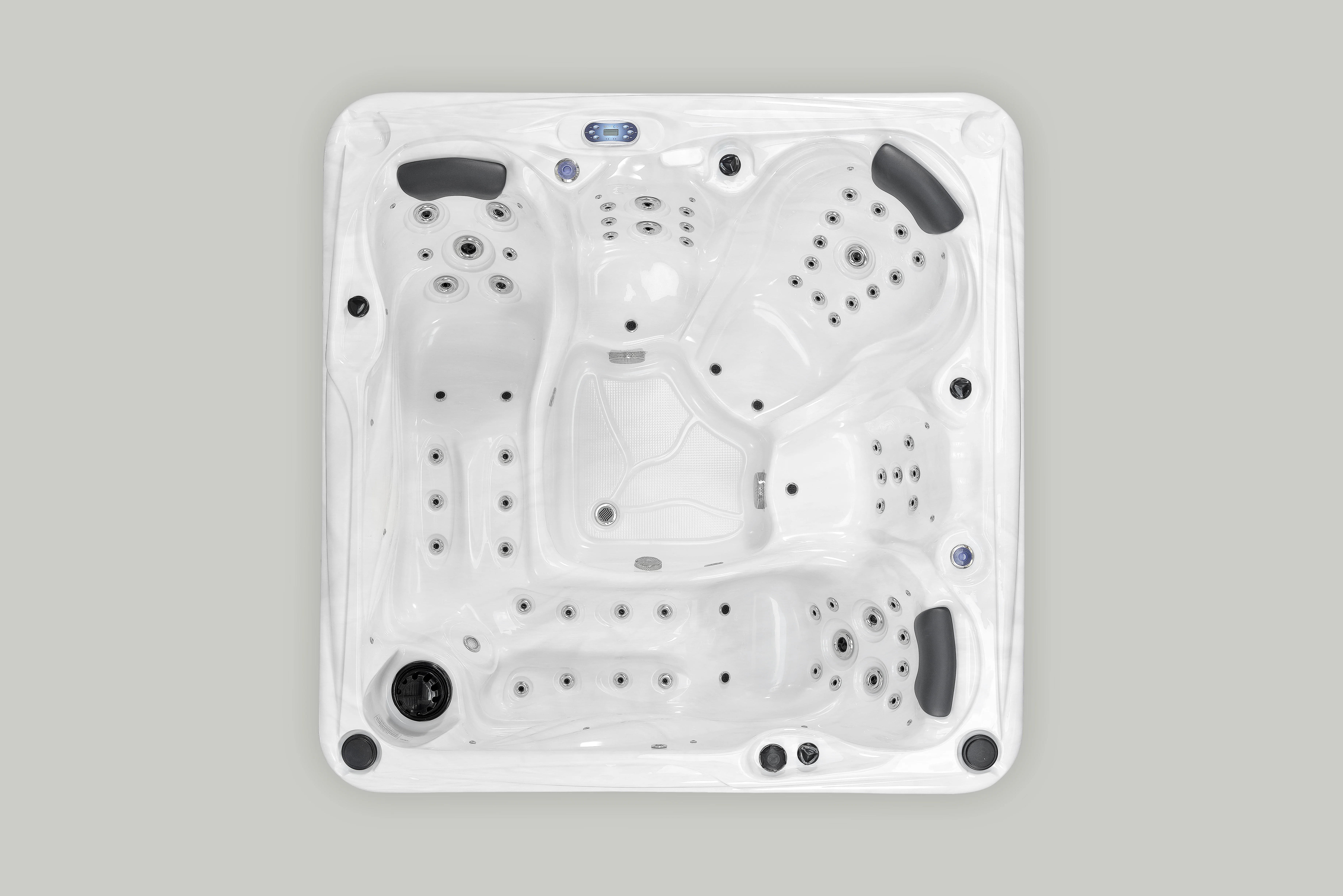 wholesale from china Ningbo professional 10-year factory 5 person wooden around swimming pool whirlpool spa bathtub