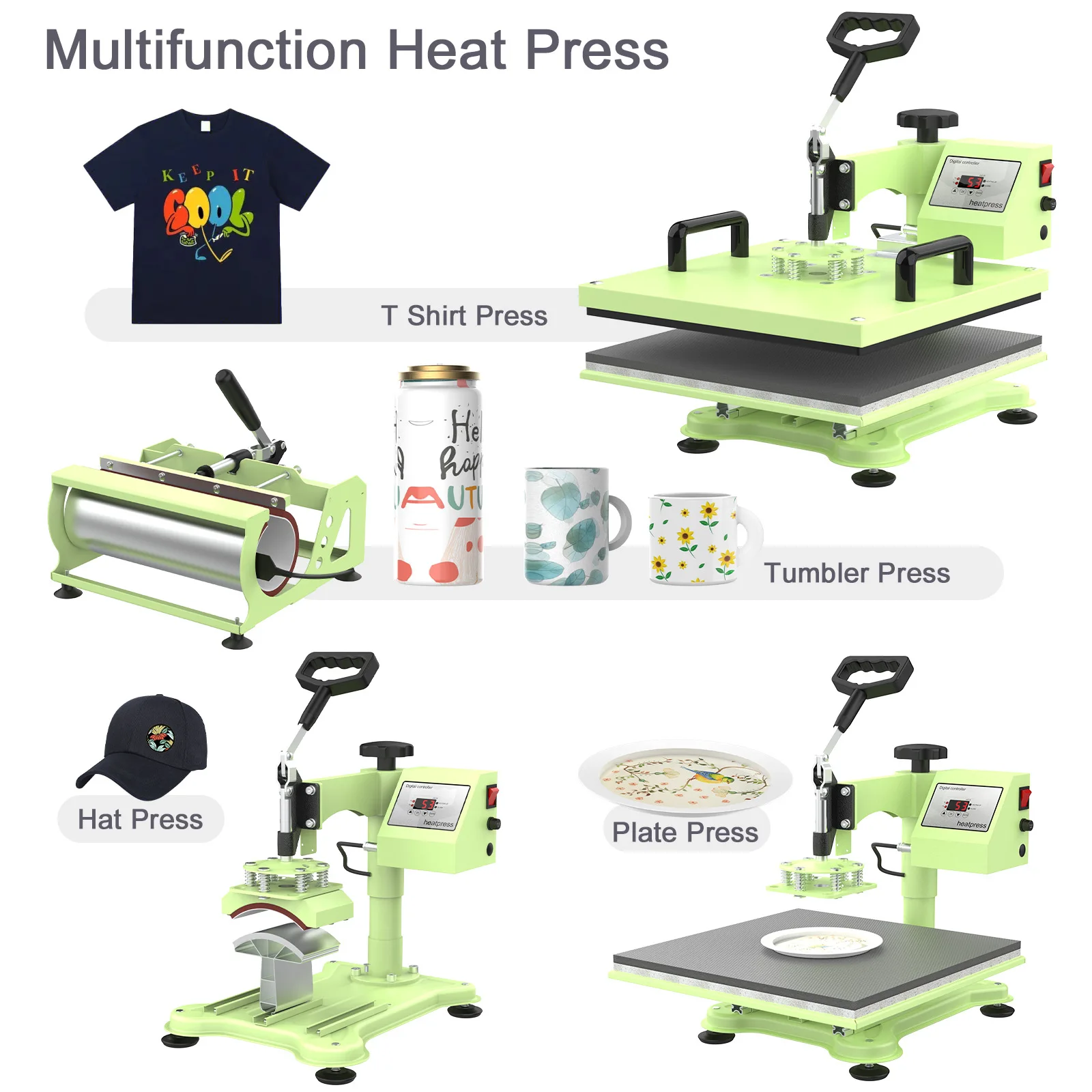 Vesub Combination Heat Press Machine 5 In 1 And A4 Size 3D Printer L805 3D Printer Machine 3D Printer Machine