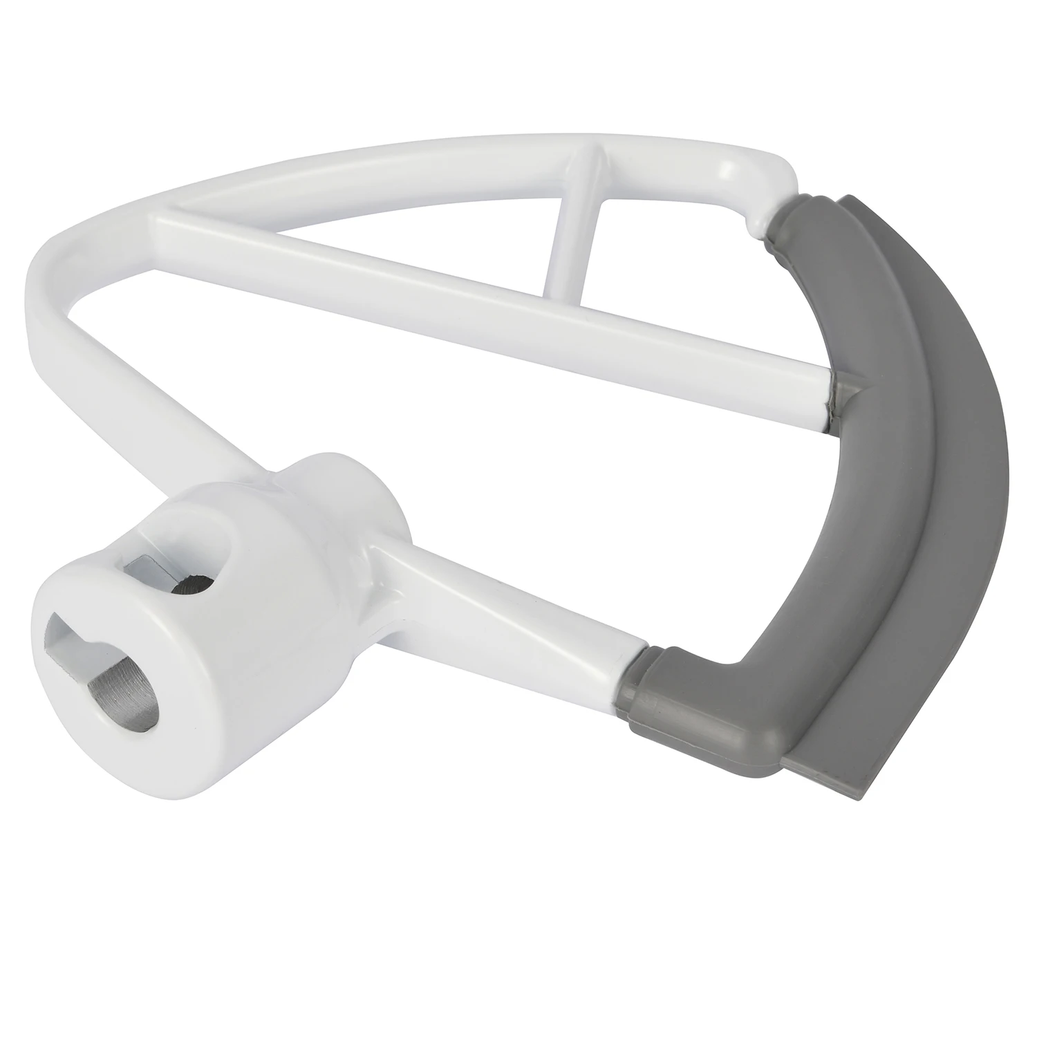 Stand Mixer Accessory 4.5-5 Quart Flex Edge Beater with single silicon edge for K45 KSM1 KSM100 Tilt-Head Stand Mixers,White