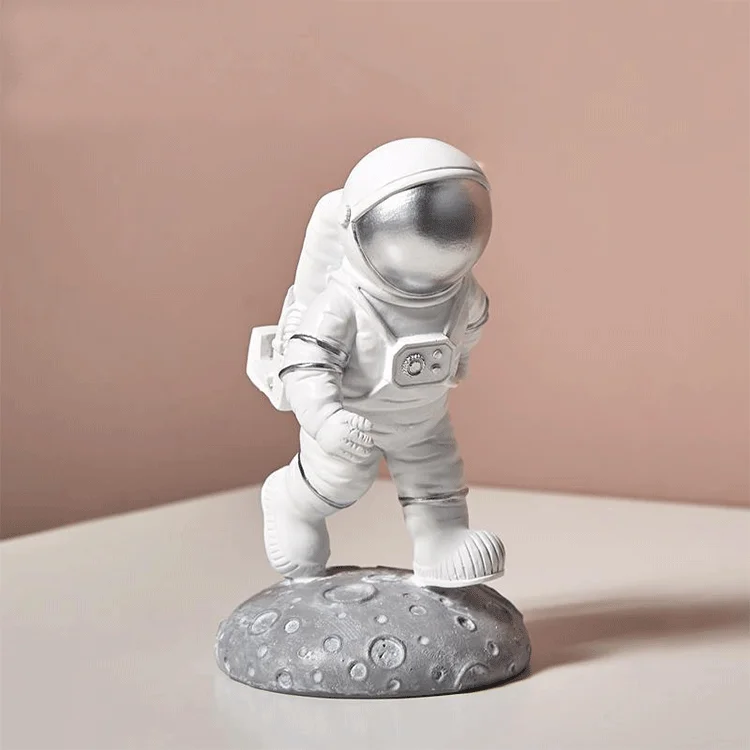 Creative Cute  Simple Tabletop Three-dimensional Resin Astronaut Mobile Phone Stand