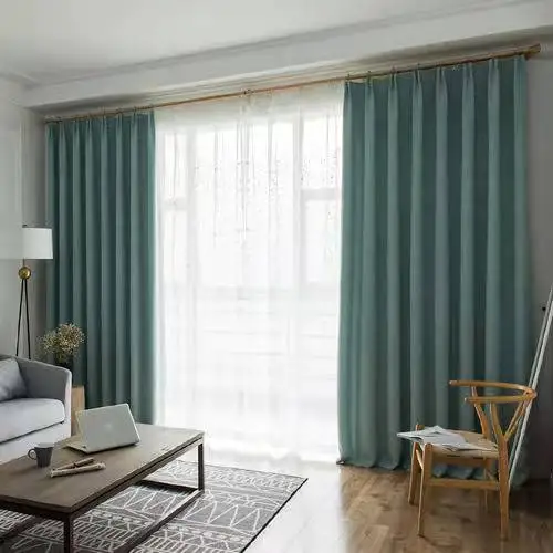 beautiful soft and cheap  curtain by polyester microfiber fabric for home