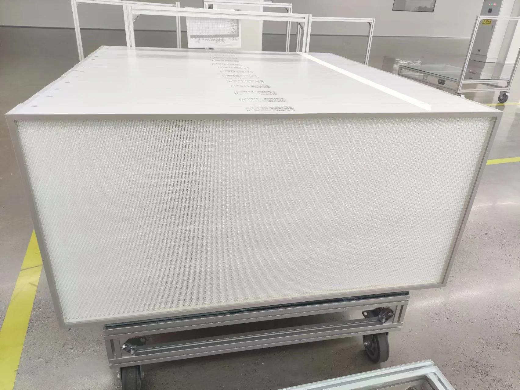 Free sample Custom multi functional Mini pleated FFU 2x4  H14 Hepa Filter For Clean room