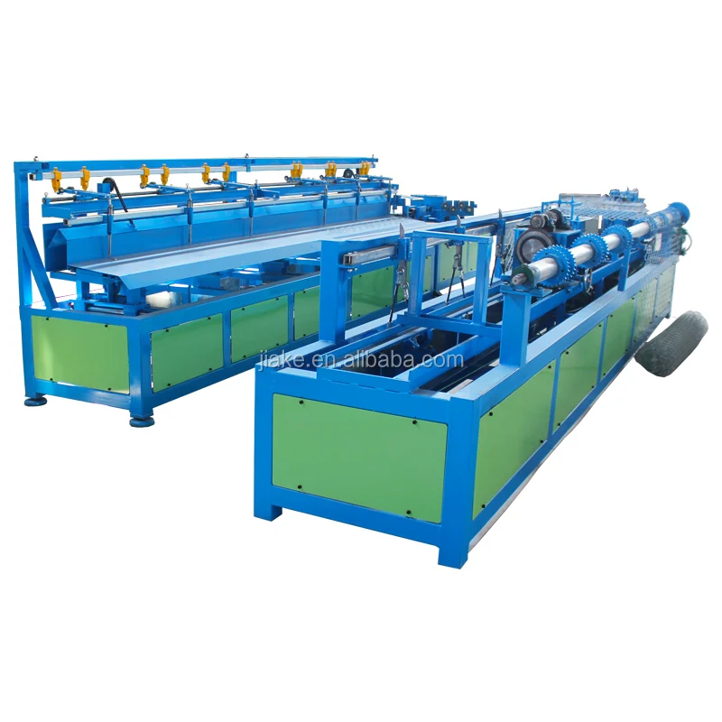 Double mould pvc coated chain link diamond fence wire mesh making machine
