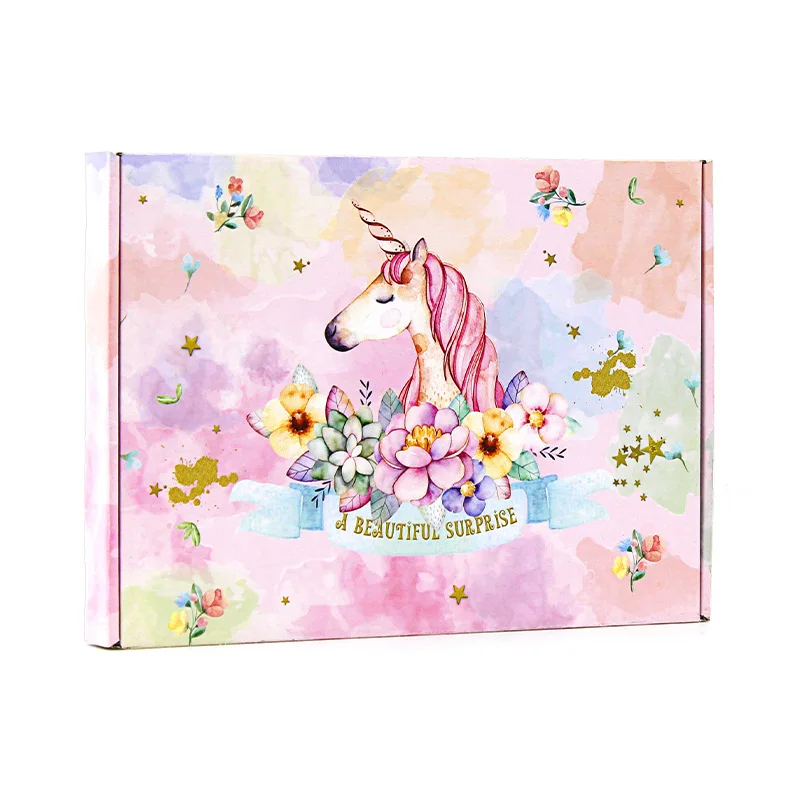 Custom Printed Colorful Card board Packaging Mailer Paper Giftbox Package Box
