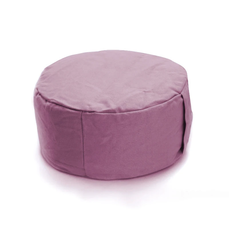 Zafu Meditation Cushion Filled Buckwheat Hulls Yoga Machine Washable Durable Round outdoor pink cushion