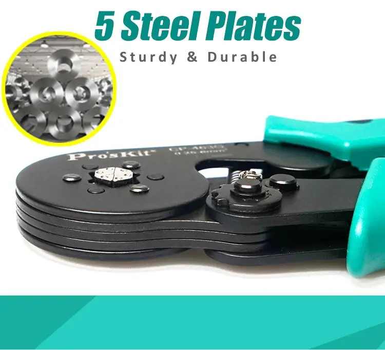 PROSKIT CP-463G   Wire Ferrule Crimper Hexagonal Crimp for Electronic Production line Hydropower Industry Hardware Tool Machine