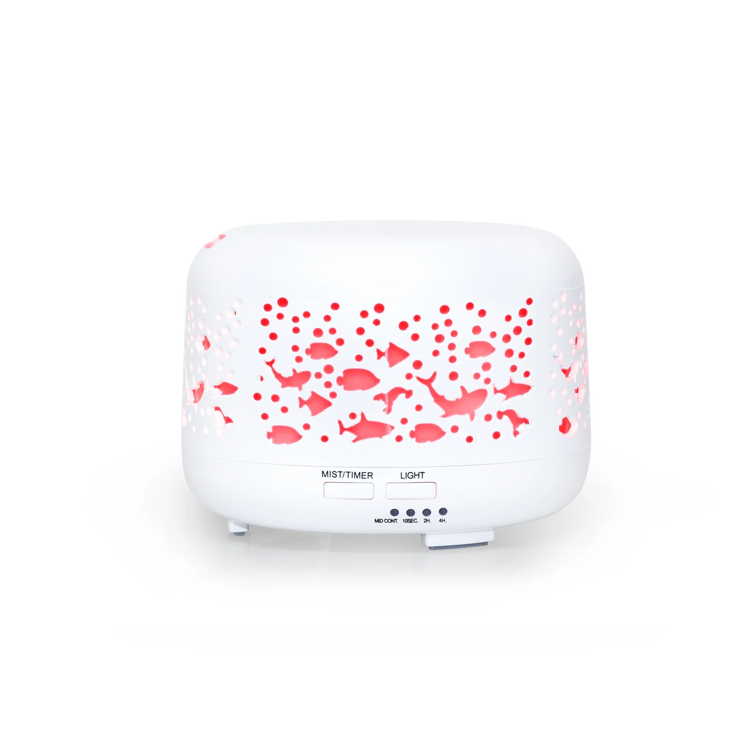 Underwater Cool Mist Humidifier 300ml Humidifier  White Essential Oils Diffuser with 7 Color Led Light