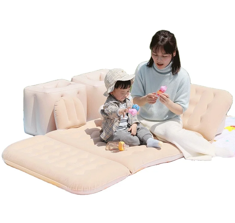 Multifunctional Travel Automatic Portable Outdoor Camping Inflatable Sofa Mattress Car Air Bed For Universal SUV Car
