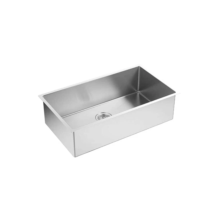 Sinki SUS304 31'x18' stainless steel single bowl plastic kitchen sinks 16 gauge undermount deep handmade sink wash