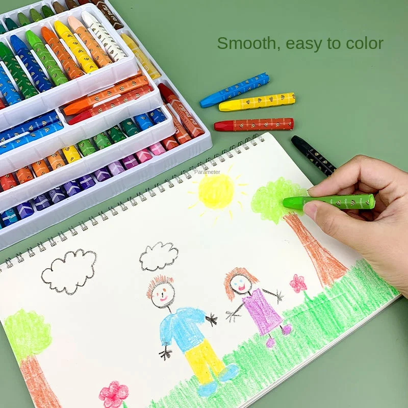 Qianhui oil painting stick Children 12 color heavy color painting supplies tools Art painting tool paintbrush color lead crayon