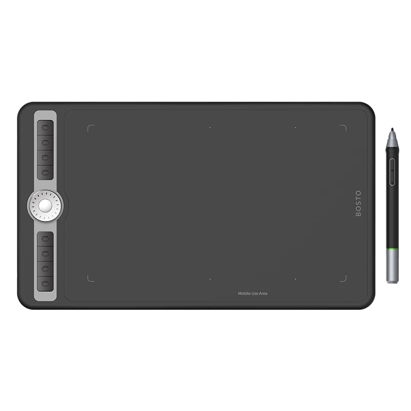 BOSTO 10 Inch Electronic Digital Express Key Handwriting Stylus Battery Free Pen Lcd Writing Drawing Graphics Tablet