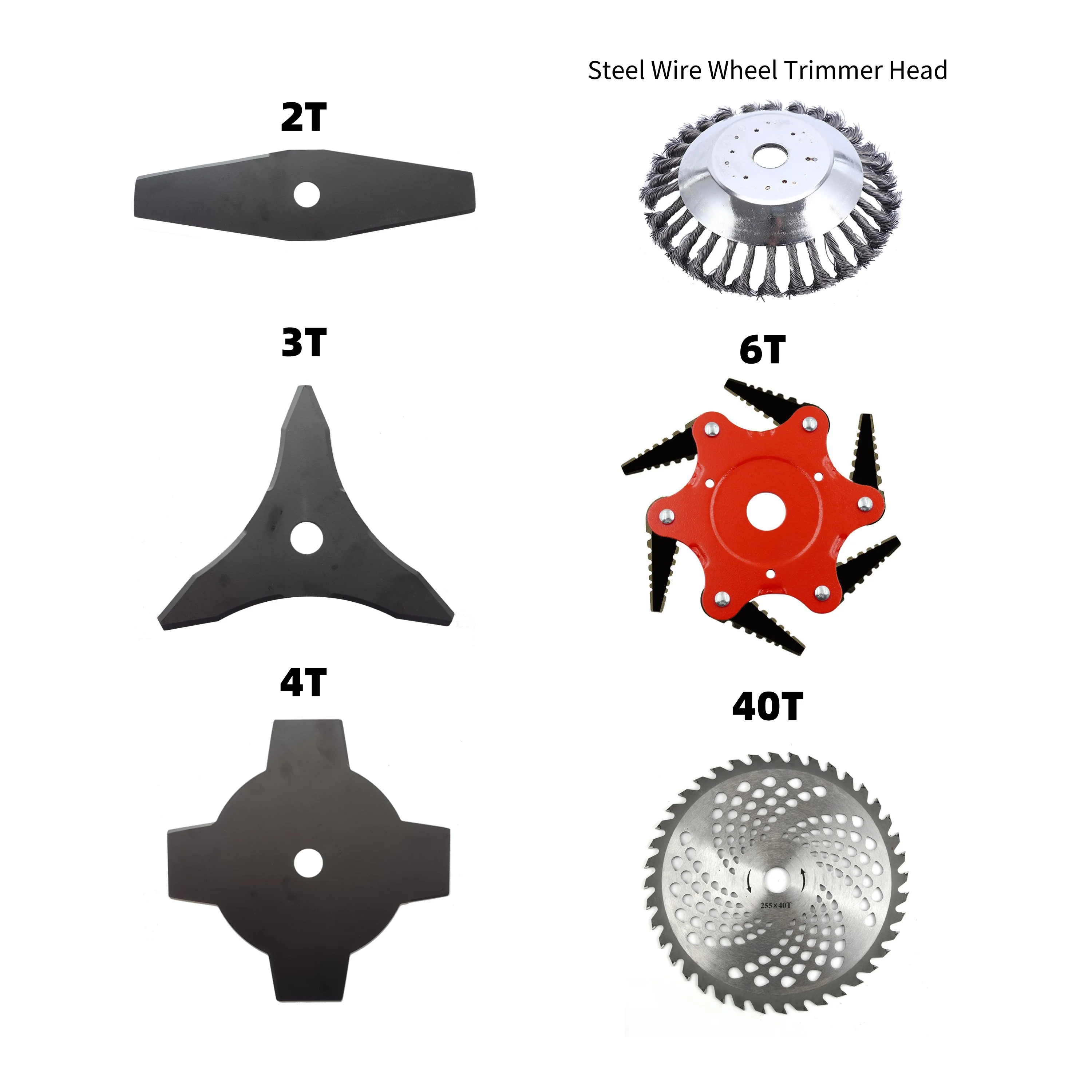 2T Grass Trimmer Brush Cutter Blade for Grass Brush Cutting