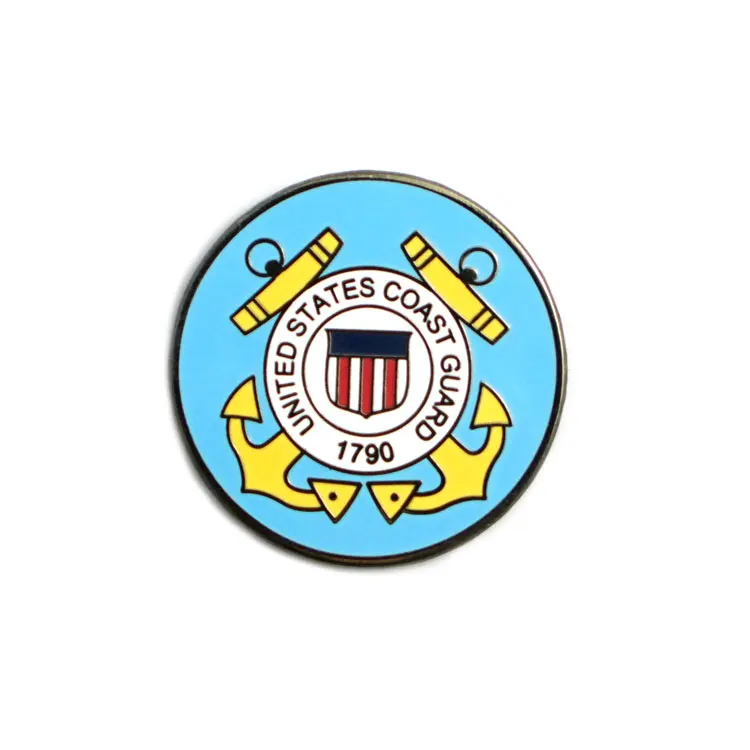 Custom Design Wholesale Price High Quality US Police Marine Crop Military Hard Enamel Pin for Clothes