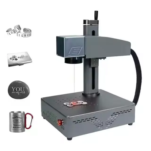 DAJA S4 20W 30W 50W Portable Desktop MAX Fiber Laser Marking Machine For Metal Stainless Steel Carbon Pipe Gold Sliver Jewelry