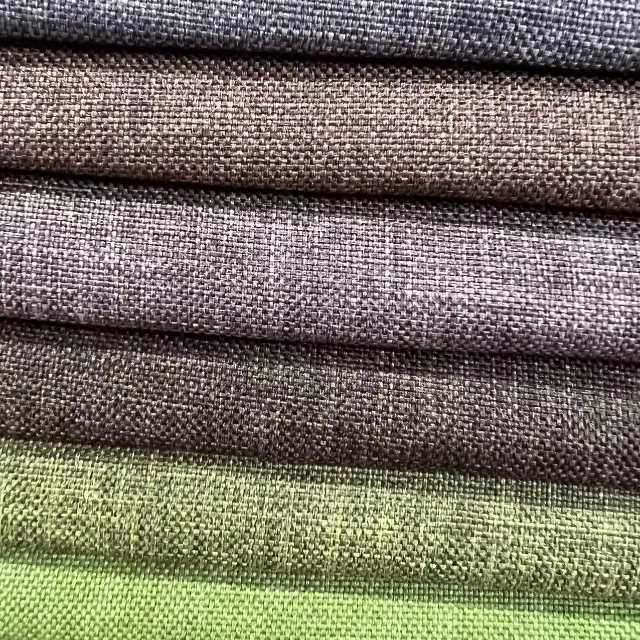 100% polyester Woven thick crepe Stripe bed Sheer curtain sofa wrinkle free upholstery oeko-tex look like faux linen fabric