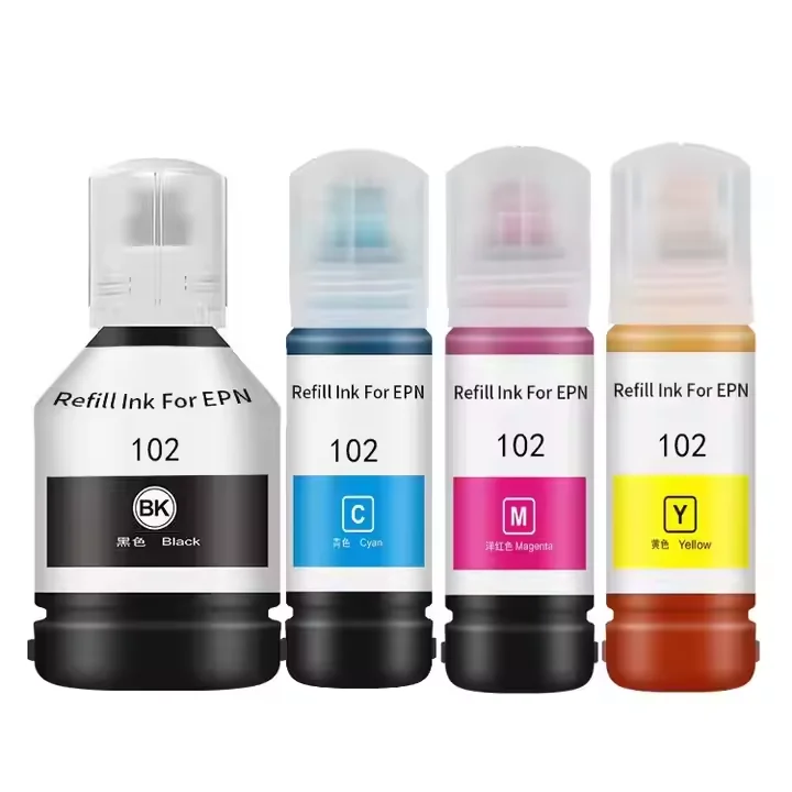 aomya office ink 102 high quality premium inkjet printers ink for EPN EcoTank ET-2700/ET-2750/ET-2751/ET-2756/ET-3700/ET-3750