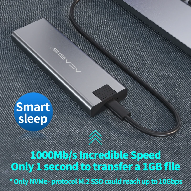  Корпус для внешнего твердотельного накопителя ACASIS M.2 USB 3 1 gen2 Type C