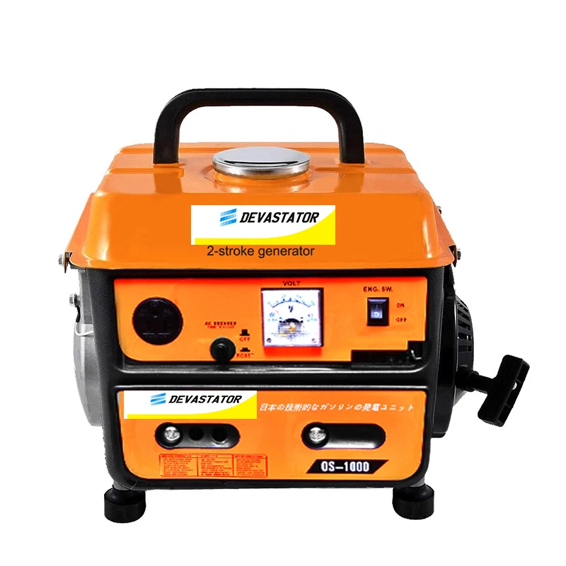 800 Вт Однофазный ac бензиновый генератор 220v 50hz мини небольшой 1kva генерэтор Прайса