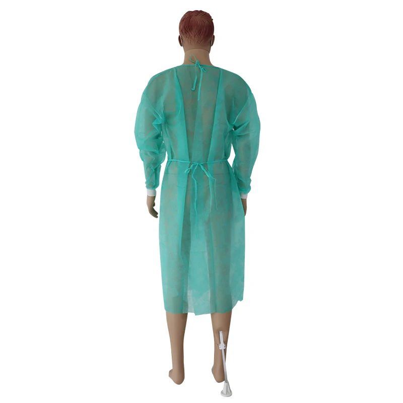 Junlong  disposable  Dental Consumables isolation gown  with tie on the neck for nurse