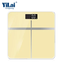 LCD display panel glass bathroom scale 180kg electronic digital bascula