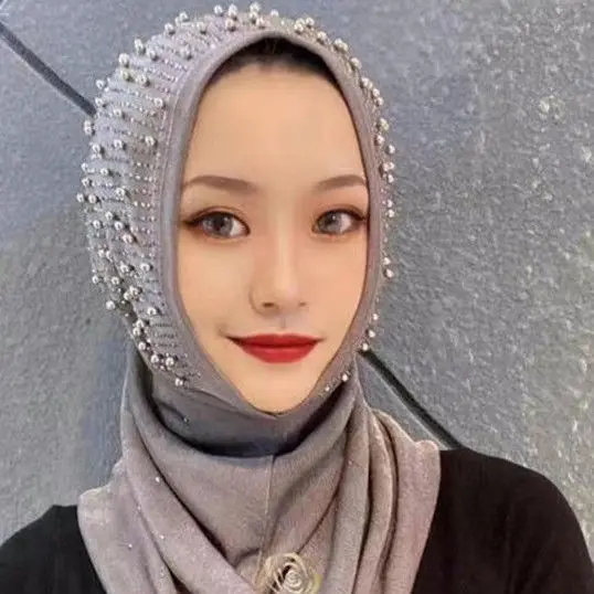 Women Lady Scarf Spring Summer Casual Turban Shawls Veil 7 Colors Polyester Muslim Hijab Headwraps Ethnic Scarves