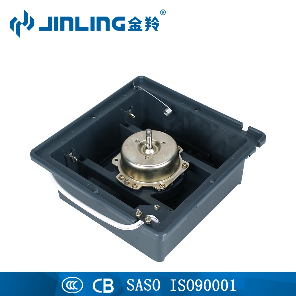 220V Plastic Shell 6 8 10 12 inch Square Wall Window Louvered Ventilation Exhaust Kitchen Extractor Fan