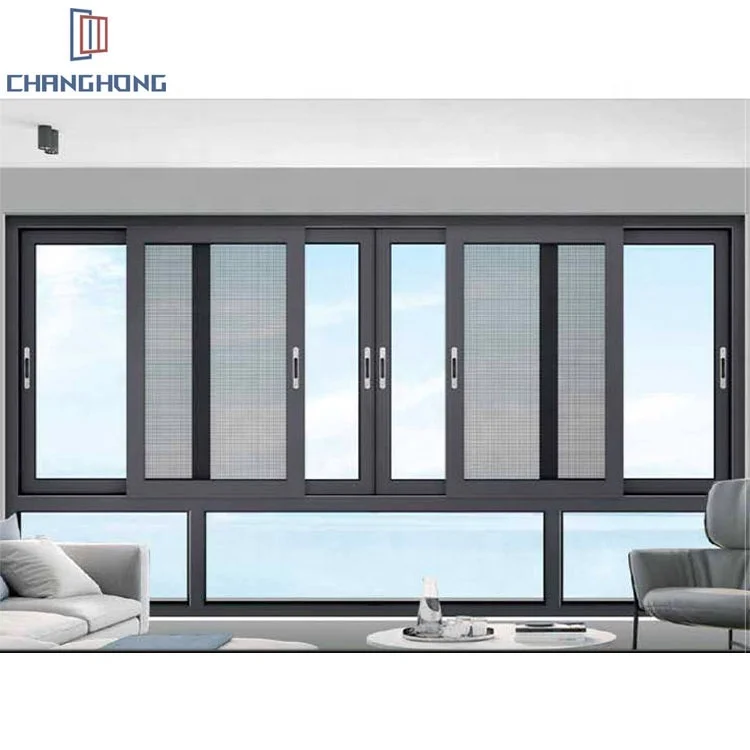Newest Big View Aluminum Sliding Windows Hurricane Impact Sliding Windows Big View Sliding Windows