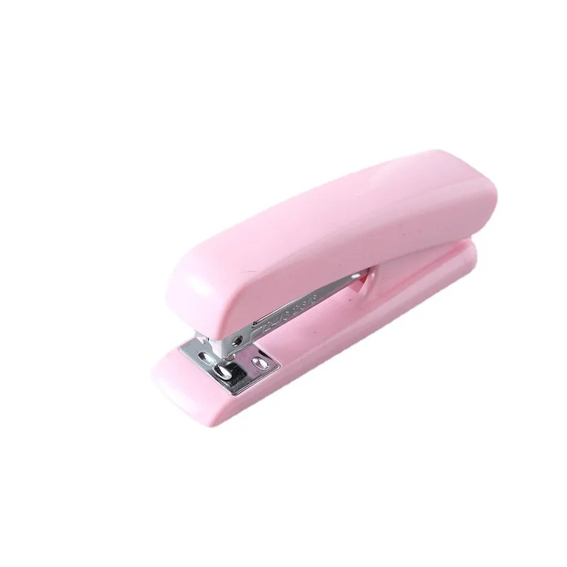 No. 12 Macaron Color Stapler Labor-Saving Stapler Multi-Functional Medium Size Plastic Full Strip Stapler For Student Office