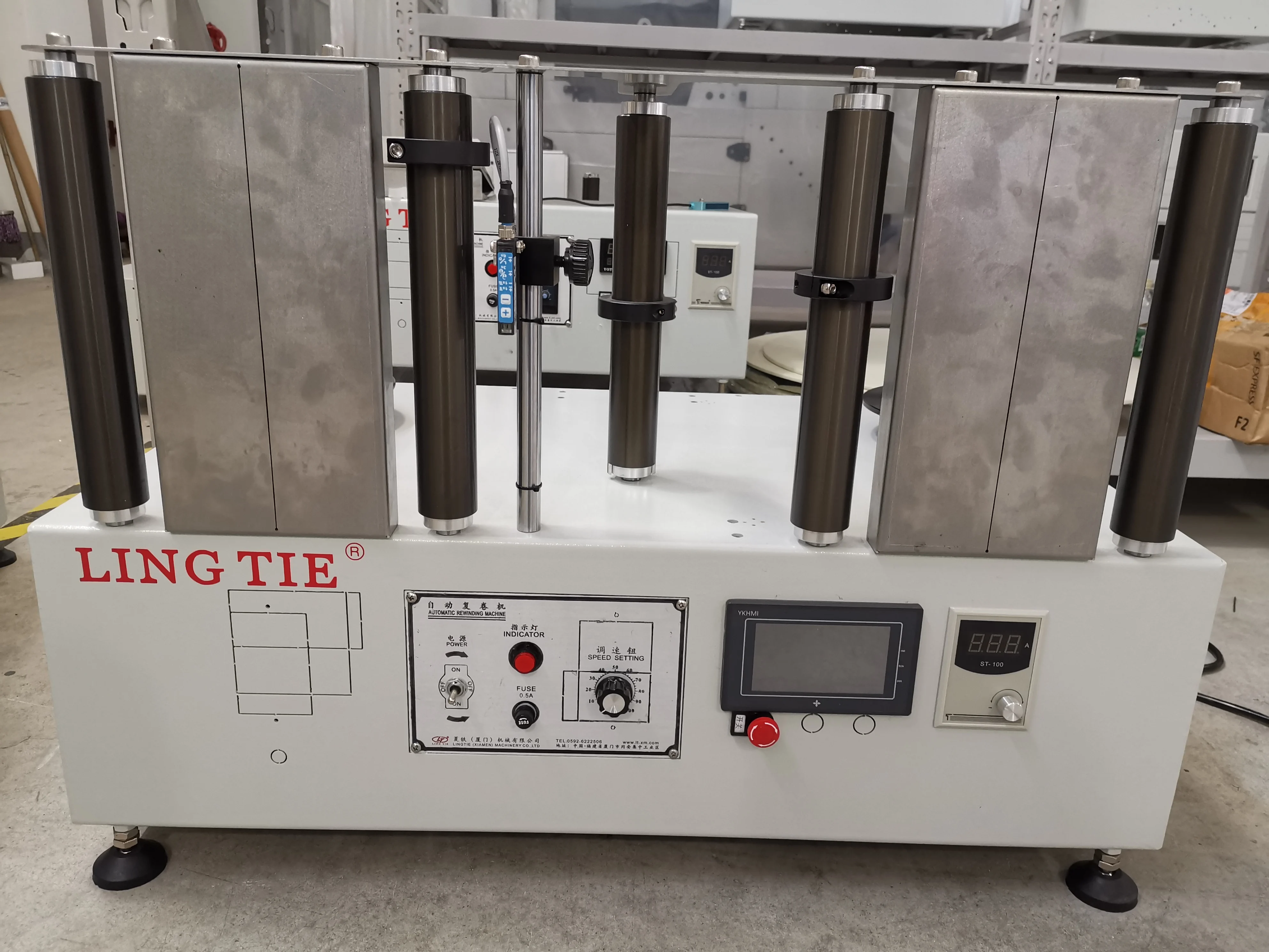 Label count rewinding machine for aluminum foil, PET, PC, PVC, PCB, FPC, battery membrane, flannelette,material in roll