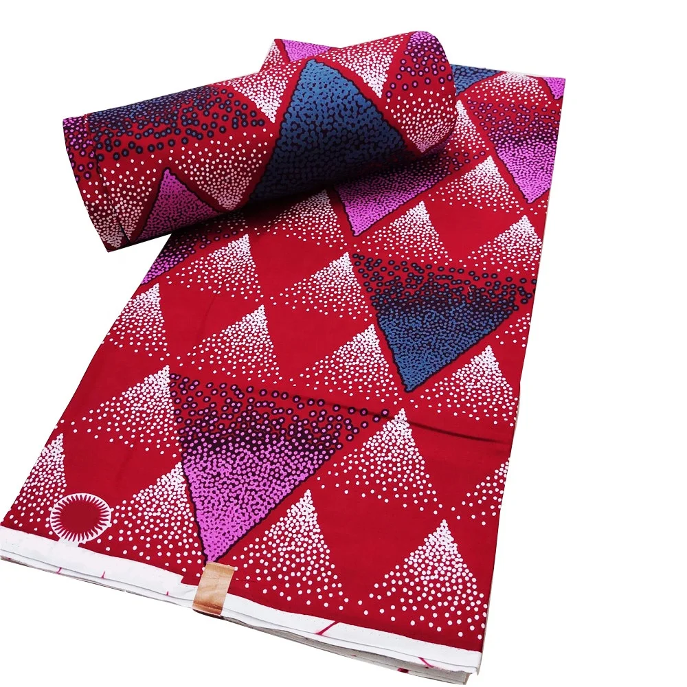 ACI African Wax Prints Fabric Wholesale Cotton Loincloth Veritable Real Wax African Ankara Fabrics 6 Yards/Piece For Lady Dress