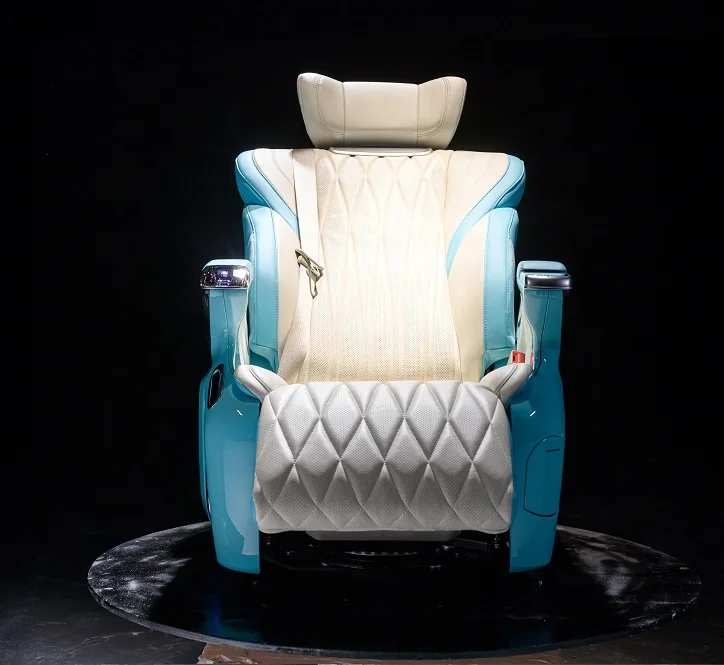 HONGYI Crystal Throne 2.0 luxury minivan accessories modification aero seat with massage footrest platform for Kia Carnival