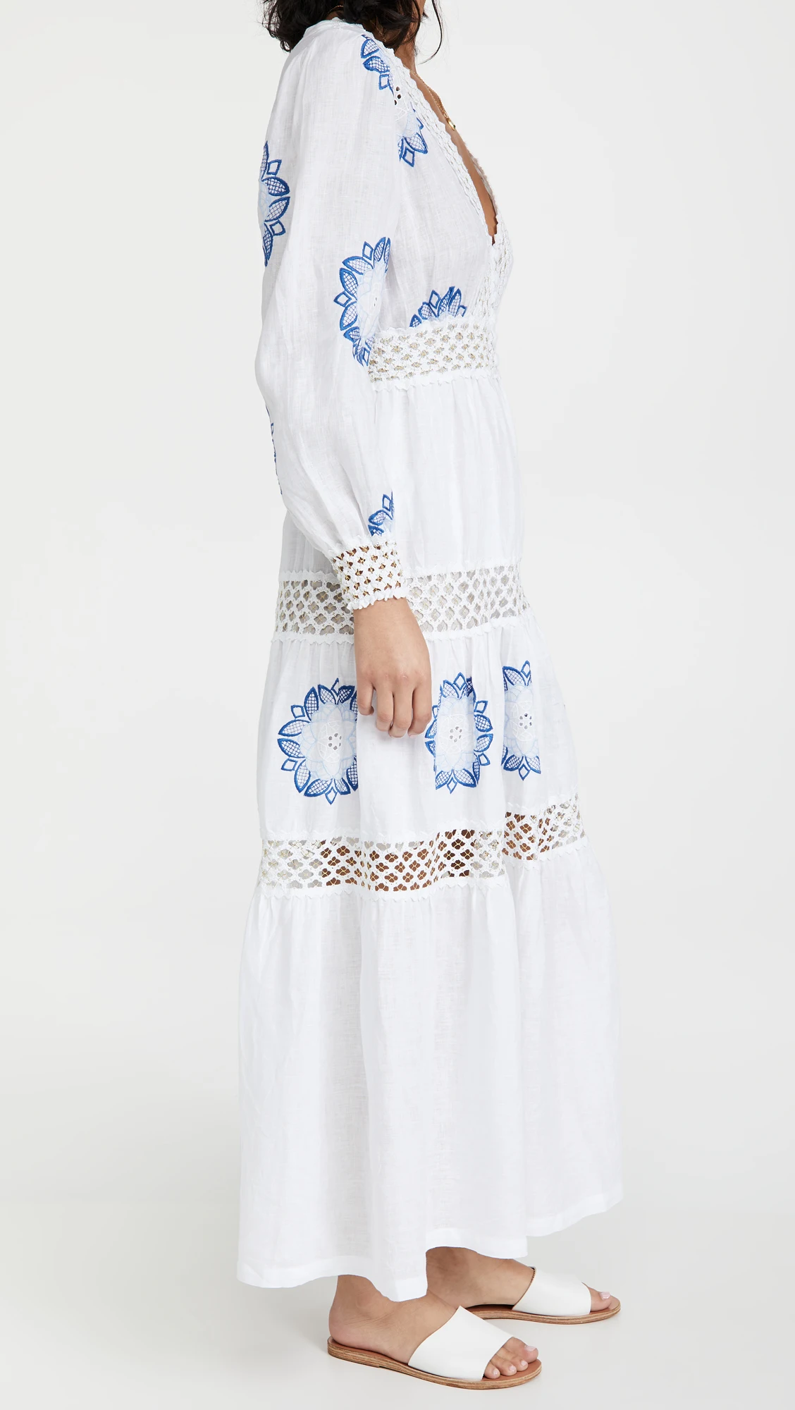 TFD6002A New Arrival Top Quality Customized 2021 Women Clothing Lady Elegant Long Sleeve Summer Maxi Casual Dress