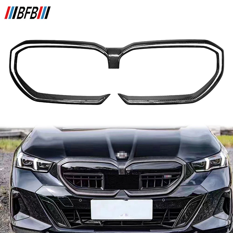 BFB Carbon Fiber Car Accessories Front Grille Carbon Fiber For Car  For BMW 5 Series G60