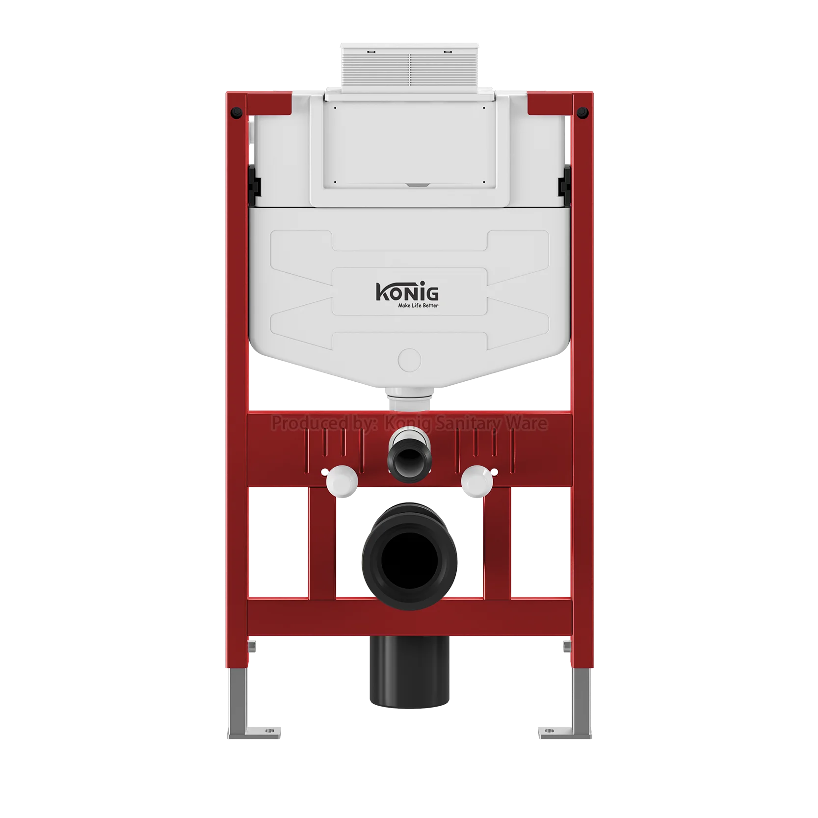 HDPE Plastic Concealed Cistern Dual Flush Hidden Toilet Tank For Wall Hung Toilet