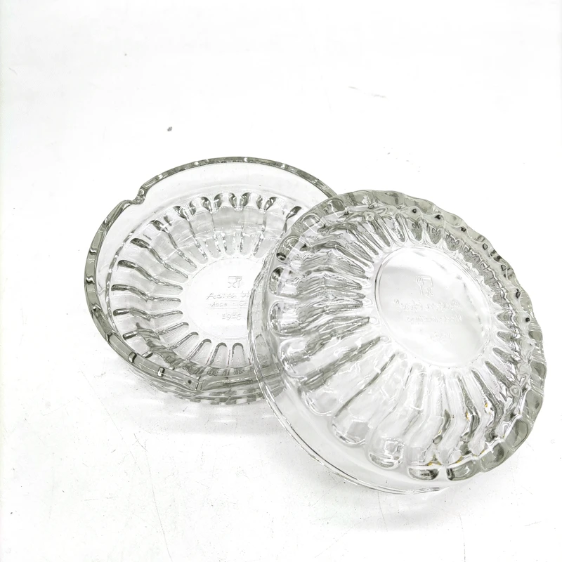 Ashtray glass creative personality trend multifunctional crystal large ashtray bedroom living room household ashtray