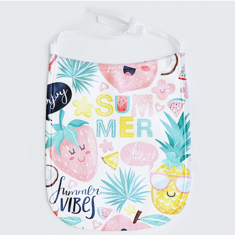 Интернет-рынок сублимационная печать индивидуальный дизайн милый мультяшный детский Слюнявчик