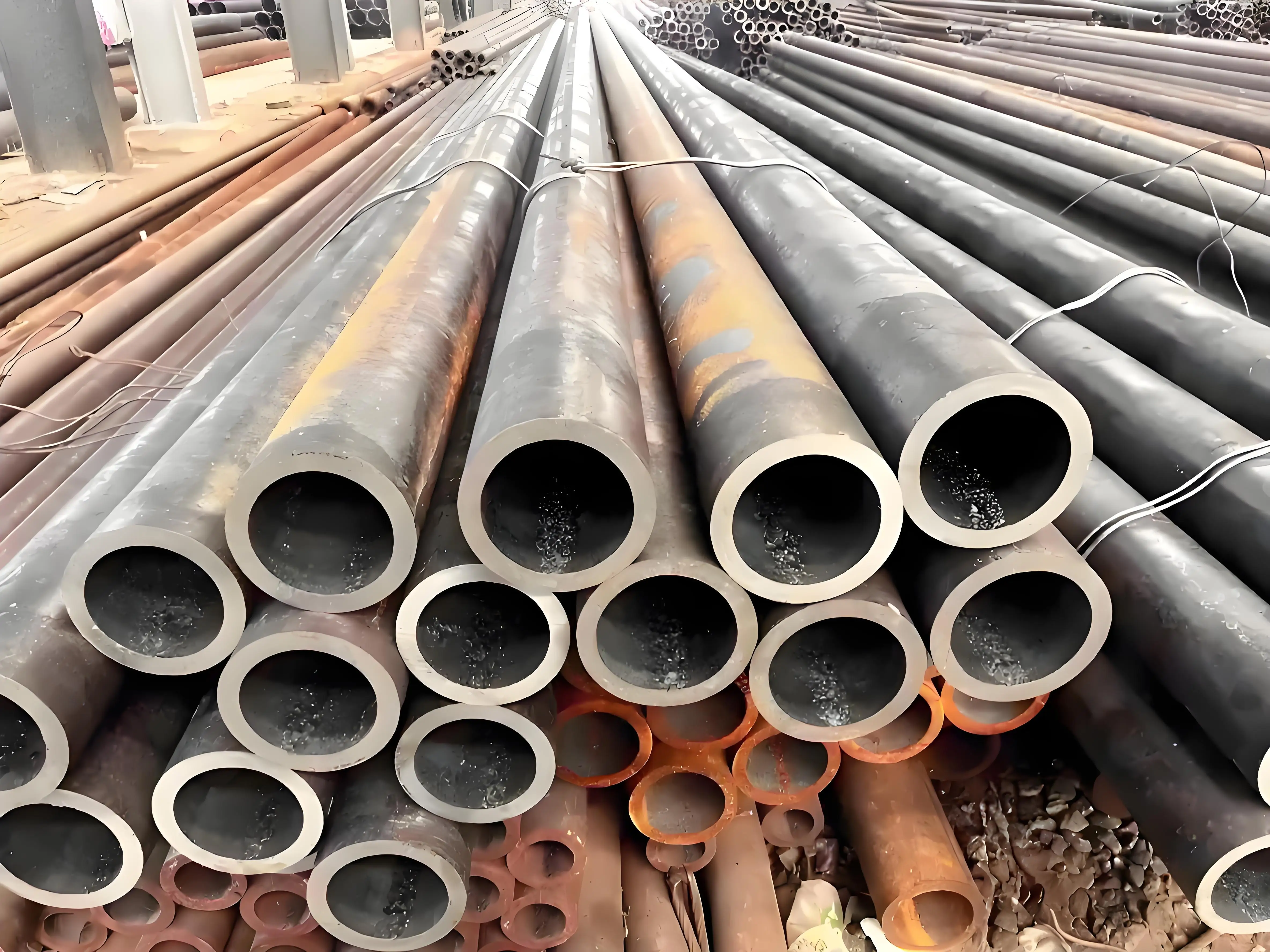 ASTM A53 A106 API 5L X42-X80 oil and gas carbon seamless steel pipe black carbon seamless steel pipe