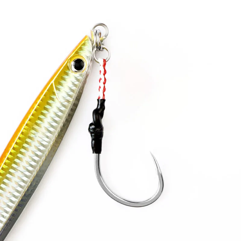 Wholesale High Quality Jigging Fishing Hook HVS Series High Carbon Steel Material Assist Hook With Barb For Saltwater