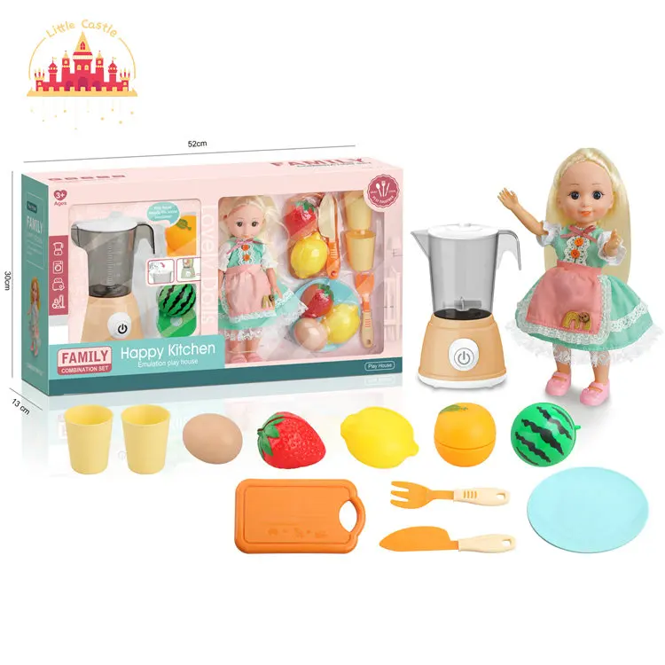 Новое поступление модная пластиковая мини-кукла с тележкой набор игрушек SL06D009