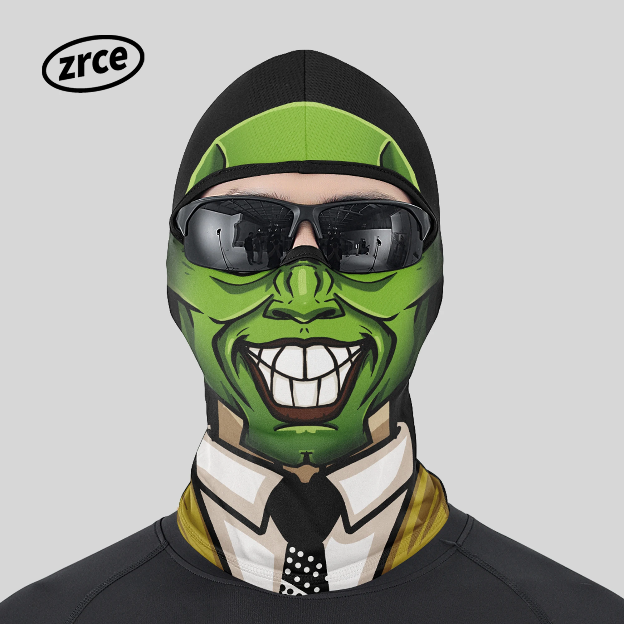 High Quality Summer Breathable Quick Dry Headgear 3D Anime Skull Balaclava Man Full Face Ski Mask