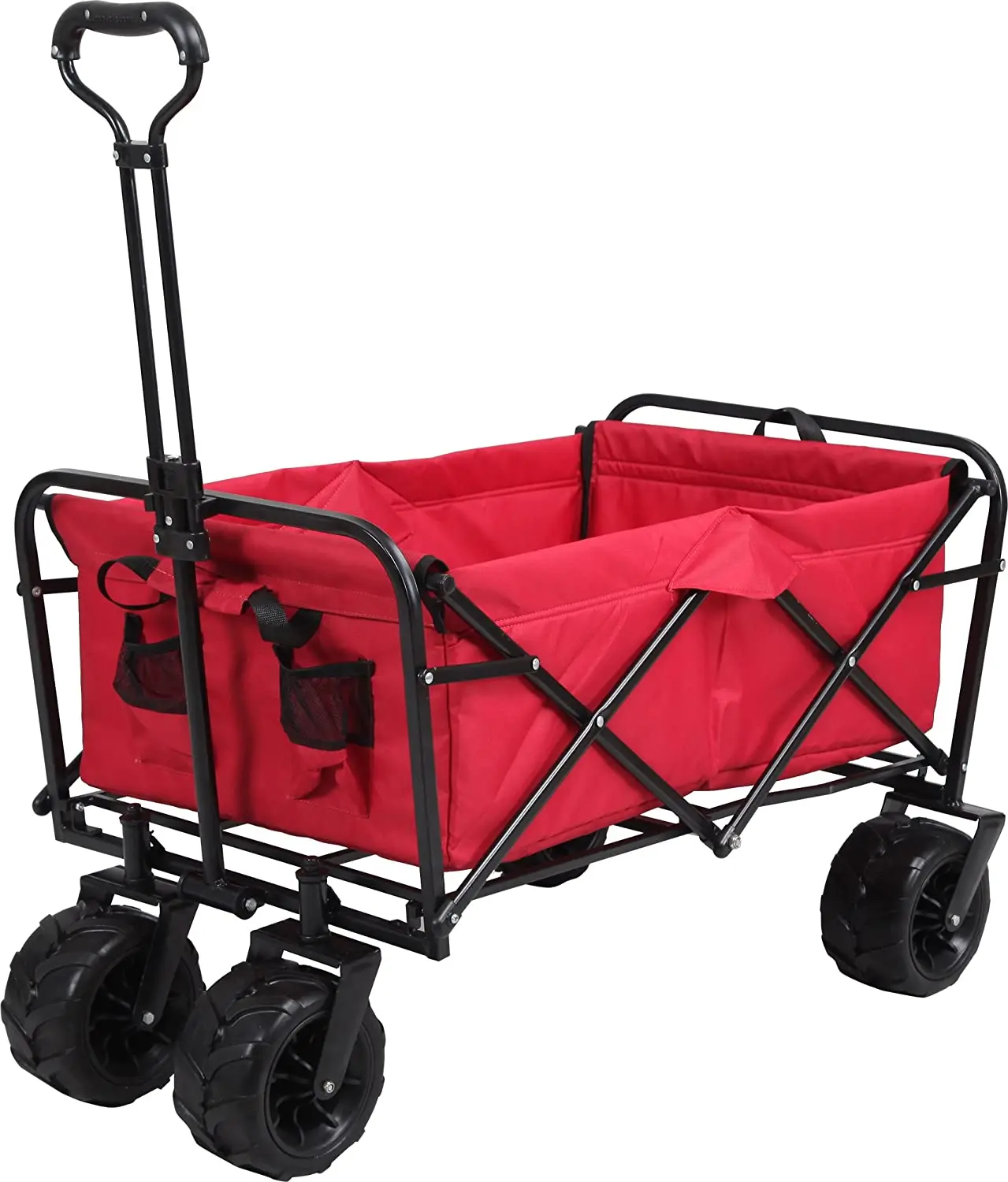 folding camping trolley 4 wheel beach table trolley cart camping folding wagon