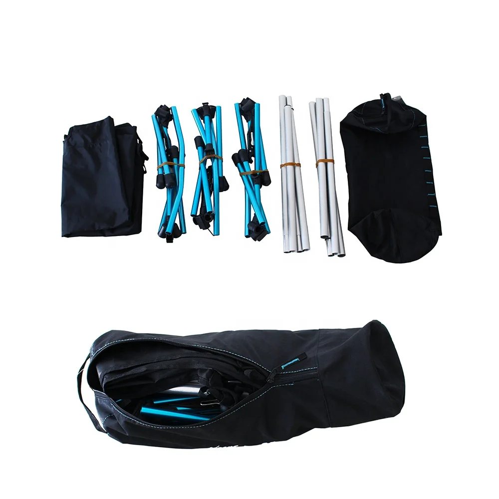 Lightweight Aluminum Folding Outdoor Portable Camping Cot Travel Ultralight Bed For Beach Hiking