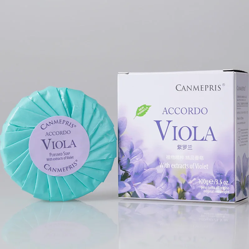 
No chemical composition cheap wholesale disposable floral circular soap hotel OEM 