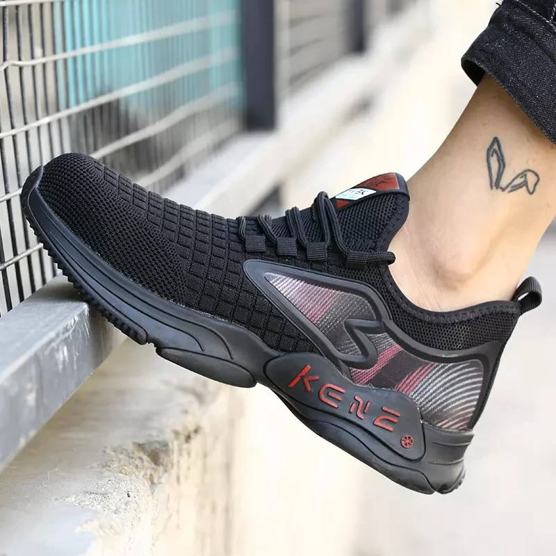 GOTAN Hot-selling Working Shoes Anti-puncture Anti-slip Breathable Lightweight Mesh Safety Shoes Sneakers