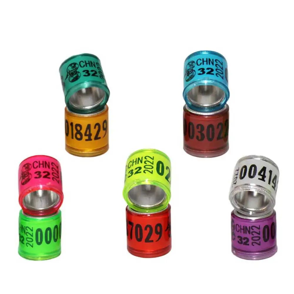 custom aluminium 9 -10 mm bird lovebirds chicken leg pigeon foot private ring outdoor