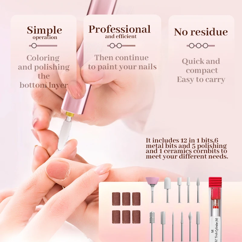 Led Nails For Wholesale Rechargeable Price Dryer Cordless Machine China Mini Portable Gel Nail Set Kit With Uv Lamp And Drill